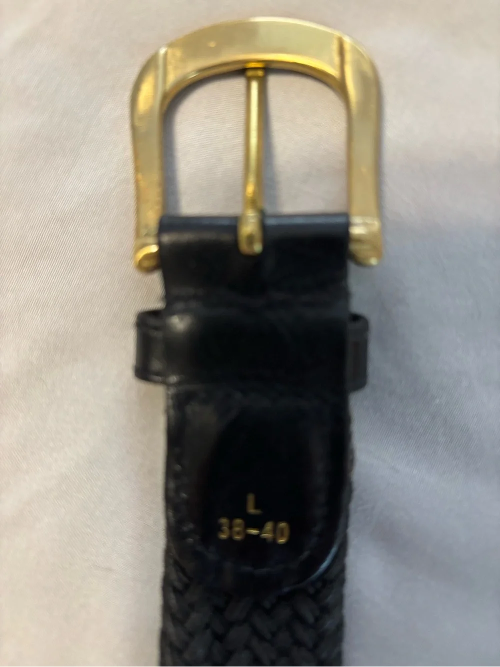 Woven Black Braided Strap